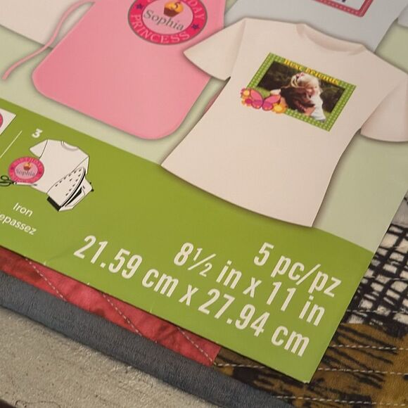 June Tailor Light T-Shirt Transfer Sheets Set of 5 Sheets NWT - Picture 5 of 8